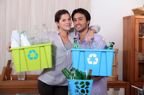 Report showing recycling percentage and sustainability metrics